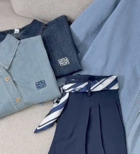 قميص جينز loewe