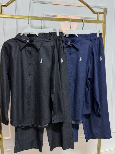 طقم جينز polo