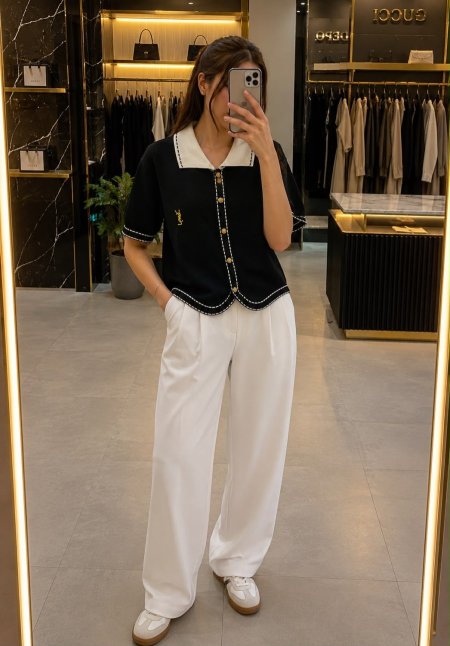 بلوزة ماركة YSL